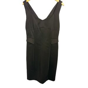 GUESS Black‎ Sleeveless V Neck Sheath Dress Size 10